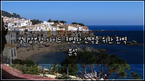 멀티암보험 가이드: 현명한 선택을 위한 완벽 분석