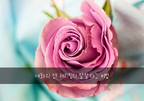 대화의 신! 래리킹의 말잘하는 비법