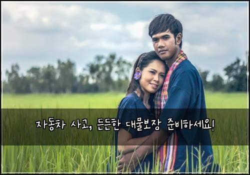 자동차 사고, 든든한 대물보장 준비하세요!