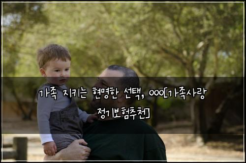 가족 지키는 현명한 선택, ㅇㅇㅇ[가족사랑 정기보험추천]