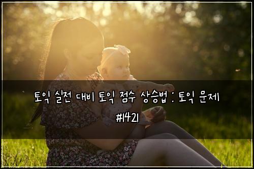 토익 실전 대비 토익 점수 상승법 : 토익 문제 #1421