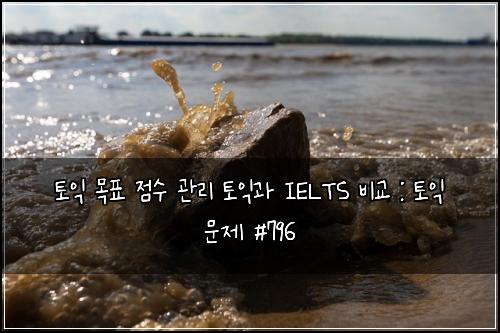 토익 목표 점수 관리 토익과 IELTS 비교 : 토익 문제 #796
