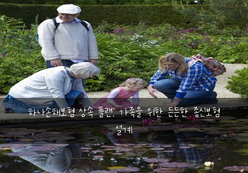 하나손해보험 상속 플랜: 가족을 위한 든든한 종신보험 설계