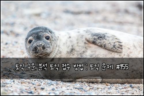 ํ ์ต ๊ตฌ๋ฌธ ๋ถ์ ํ ์ต ์ ์ ๋ฐฉ๋ฒ : ํ ์ต ๋ฌธ์ #955