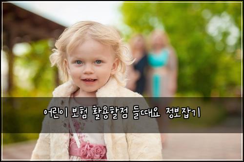 어린이 보험 활용할점  들때요 정보잡기