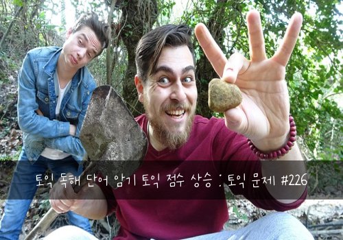 토익 독해 단어 암기 토익 점수 상승 : 토익 문제 #226