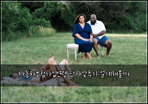 자동차보험가입연령 단가낮추기 설계해볼까