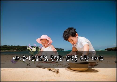 내마음아는암보험, 현명한 선택을 위한 가이드
