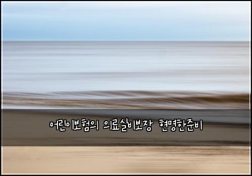 어린이보험의 의료실비보장 현명한준비