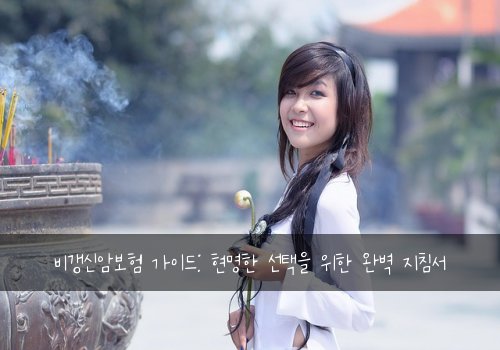 비갱신암보험 가이드: 현명한 선택을 위한 완벽 지침서