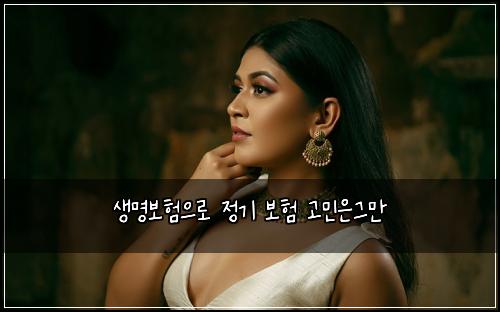 생명보험으로 정기 보험 고민은그만