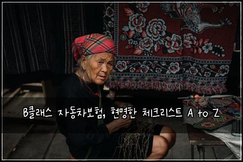 B클래스 자동차보험, 현명한 체크리스트 A to Z