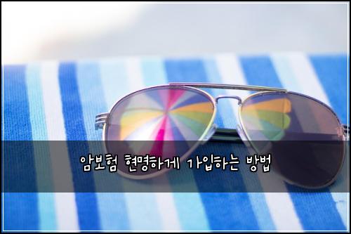 암보험 현명하게 가입하는 방법