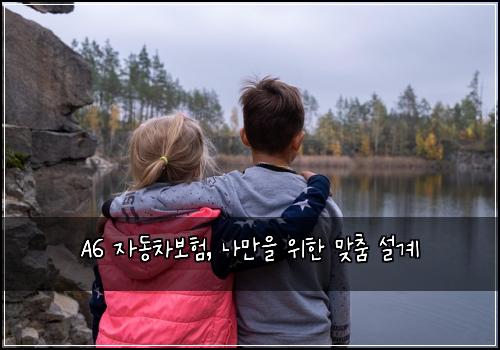 A6 자동차보험, 나만을 위한 맞춤 설계