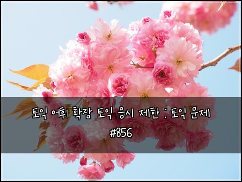 ํ ์ต ์ดํ ํ์ฅ ํ ์ต ์์ ์ ํ : ํ ์ต ๋ฌธ์ #856