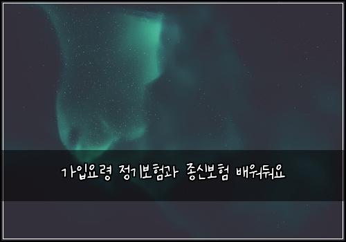 κ°μ
μλ Ή μ 기보νκ³Ό μ’
μ 보ν λ°°μλ¬μ