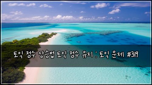 토익 점수 상승법 토익 점수 유지 : 토익 문제 #319