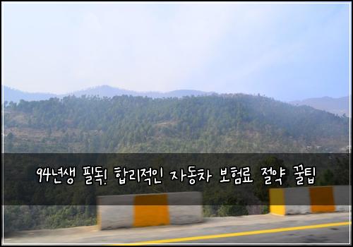 94년생 필독! 합리적인 자동차 보험료 절약 꿀팁