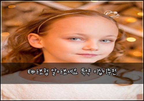 태아보험 알아보세요  특약 이십이주전