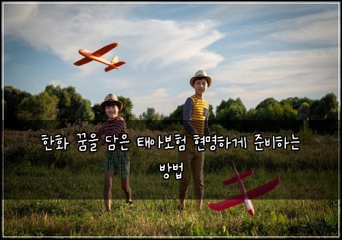 한화 꿈을 담은 태아보험 현명하게 준비하는 방법