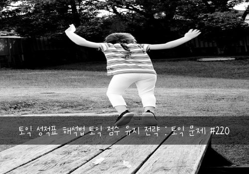 토익 성적표 해석법 토익 점수 유지 전략 : 토익 문제 #220