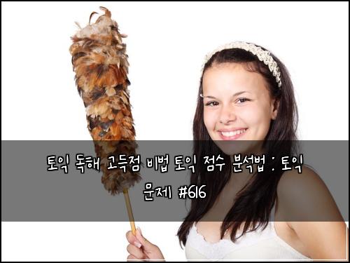 토익 독해 고득점 비법 토익 점수 분석법 : 토익 문제 #616