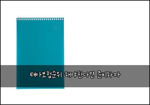 ํ์๋ณดํ์์ ํด์ผํ๋ค๋ฉด ์ค๋นํ์