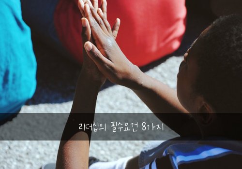 리더십의 필수요건 8가지