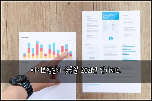 아이보험실비 응급실 2021년 인기체크
