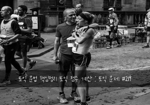 토익 문법 핵심정리 토익 점수 계산 : 토익 문제 #219