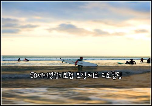 50세여성정기보험 보장체크  리모델링