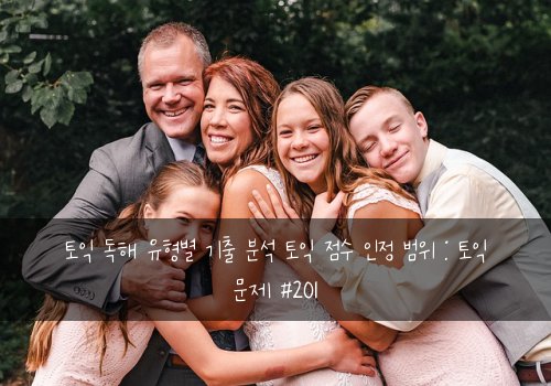 토익 독해 유형별 기출 분석 토익 점수 인정 범위 : 토익 문제 #201