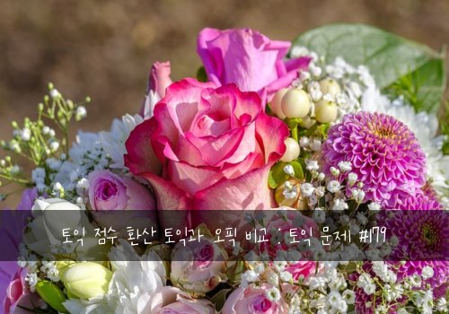 토익 점수 환산 토익과 오픽 비교 : 토익 문제 #179