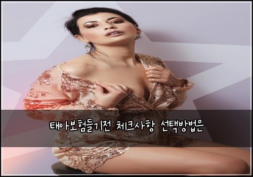태아보험들기전 체크사항 선택방법은