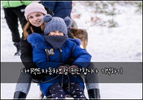 다이랙트자동차보험 판단합니다  기억하기