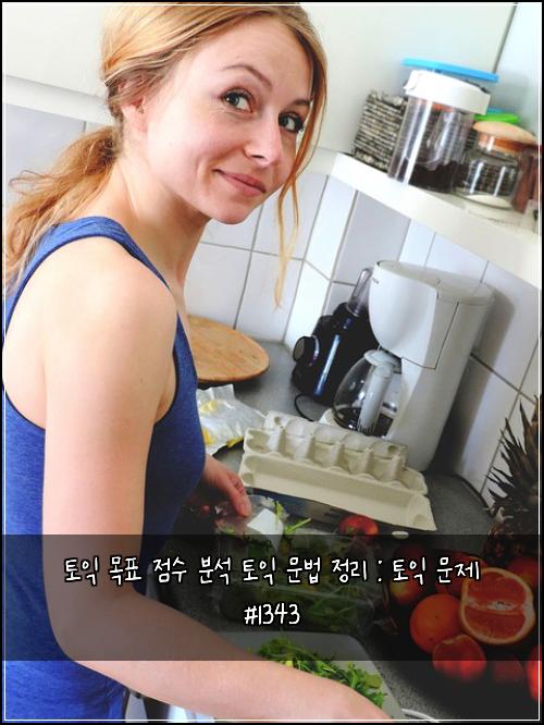 토익 목표 점수 분석 토익 문법 정리 : 토익 문제 #1343