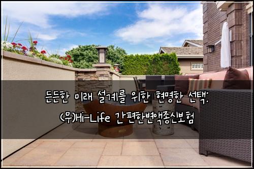  든든한 미래 설계를 위한 현명한 선택: (무)Hi-Life 간편한변액종신보험