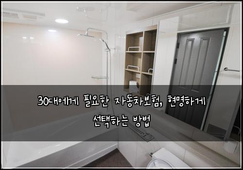 30대에게 필요한 자동차보험, 현명하게 선택하는 방법
