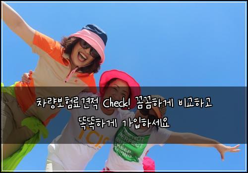 차량보험료견적 Check! 꼼꼼하게 비교하고 똑똑하게 가입하세요