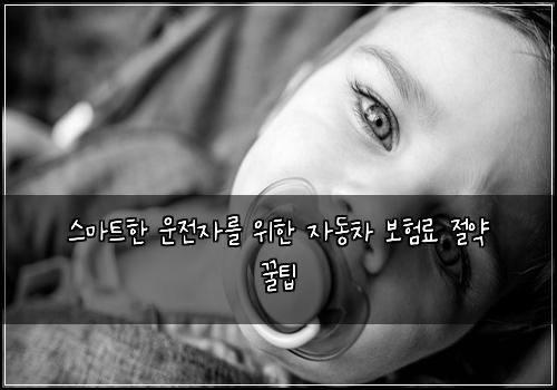  스마트한 운전자를 위한 자동차 보험료 절약 꿀팁