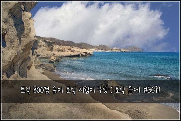토익 800점 유지 토익 시험지 구성 : 토익 문제 #3679