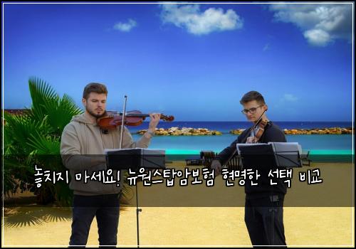  놓치지 마세요! 뉴원스탑암보험 현명한 선택 비교