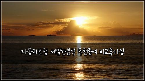 ์๋์ฐจ๋ณดํ ์ธ๋ฐํ๋ถ์ ์ถ์ฒ์ข์ฌ ๋น๊ตํ๊ฐ์