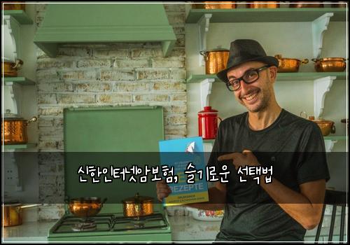 신한인터넷암보험, 슬기로운 선택법