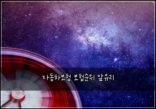 ์๋์ฐจ๋ณดํ ๋ณดํ์์ ์์ ๋ฆฌ