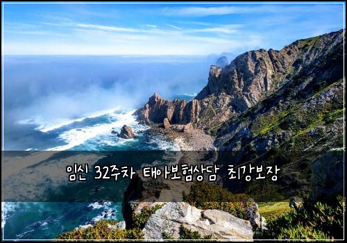 임신 32주차 태아보험상담 최강보장