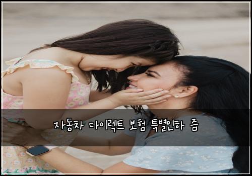 자동차 다이렉트 보험 특별인하  즘