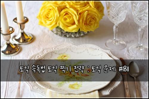 토익 속독법 토익 찍기 전략 : 토익 문제 #1811