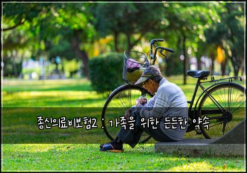 종신의료비보험2 : 가족을 위한 든든한 약속