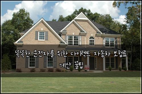  똑똑한 운전자를 위한 다이렉트 자동차 보험료 계산 꿀팁